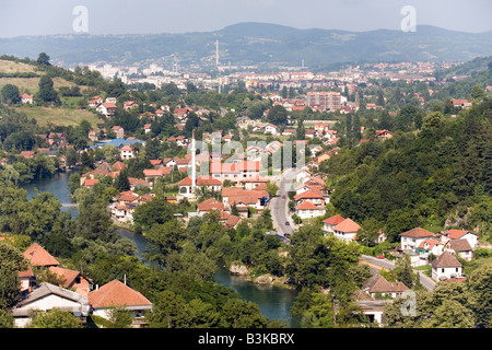 Srpske Toplice spa (en serbe) est le nouveau nom d'Gornji Seher (Règlement supérieur en turc archaïque) sur les rives de la rivière Vrbas Banque D'Images
