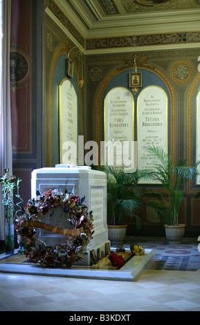 Tombeau du tsar Nicolas II de Russie et sa famille à Saint Pierre et de la cathédrale Saint-Paul, à Saint Petersburg, Russie Banque D'Images