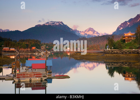 Près de la baie Kachemak flétan Cove Alaska Homer Banque D'Images