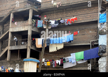 Réfugiés somaliens dans la banlieue d'Eastleigh à Nairobi Kenya 67 2008 Banque D'Images