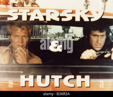 STARSKY ET HUTCH Titre de la série TV US avec Paul Michael Glaser et David Soul à droite qui s'est déroulé de 1975 à 1979 Banque D'Images