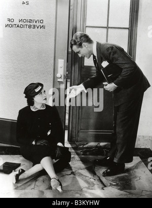 'G' MEN 1935 Warner film avec James Cagney et Ann Dvorak Banque D'Images