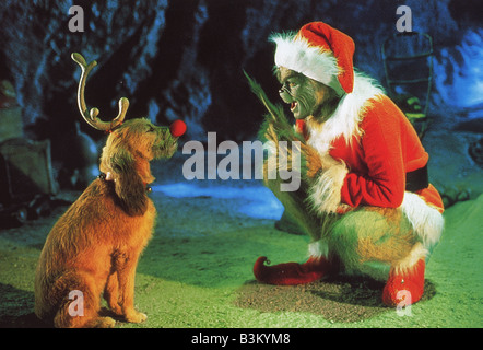 Le Grinch alias Dr Seuss' How the Grinch Stole Christmas - 2000 Universal film avec Jim Carrey Banque D'Images