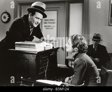 Tout droit de Californie 1937 Universal film avec John Wayne et Louise Latimer Banque D'Images