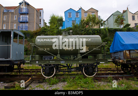 Wagon-citerne sur harbourside Bristol England UK Banque D'Images