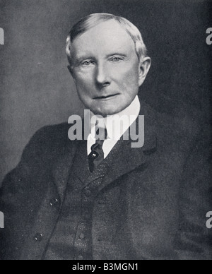 JOHN D. Rockefeller magnat du pétrole américain et philanthrope 1839 à 1937 Banque D'Images