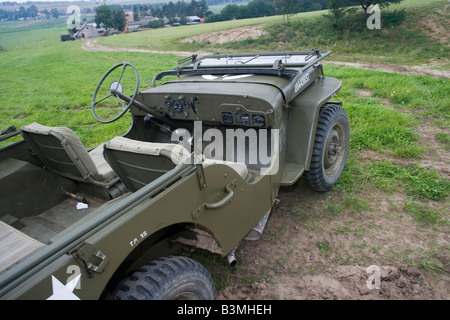 Nous populaire véhicule militaire Jeep Willys MB plus populaire pendant la Seconde Guerre mondiale 2 Banque D'Images