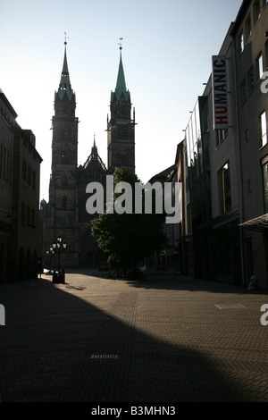 Église St Lorenz à Nuremberg, Allemagne Banque D'Images