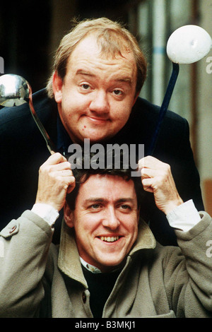 Le comédien Mel Smith et Griff Rhys Jones mirrorpix Banque D'Images