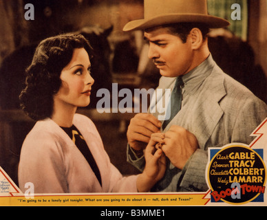 Ville de flèche 1940 MGM film avec Clark Gable et Hedy Lamarr Banque D'Images