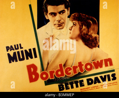 BORDERTOWN 1934 Warner film avec Bette Davis et Paul Muni Banque D'Images