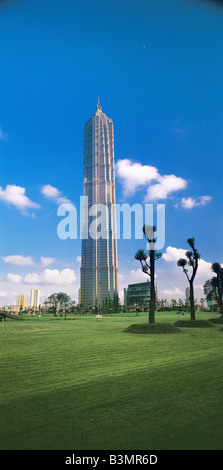 Jin Mao Tower, Shanghai, Chine Banque D'Images