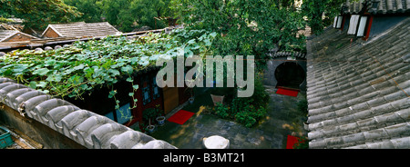 Structure traditionnelle de Hutong, Beijing, Chine Banque D'Images