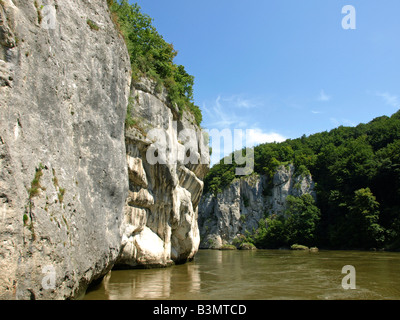 Deutschland, Bayern, Donauenge de Weltenbourg, percée du Danube, près de Weltenbourg, Bavaria, Germany, Europe Banque D'Images