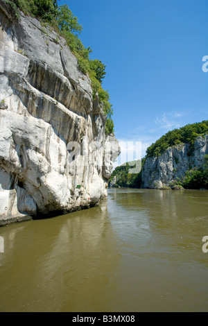 Deutschland, Bayern, Donauenge de Weltenbourg, percée du Danube, près de Weltenbourg, Bavaria, Germany, Europe Banque D'Images