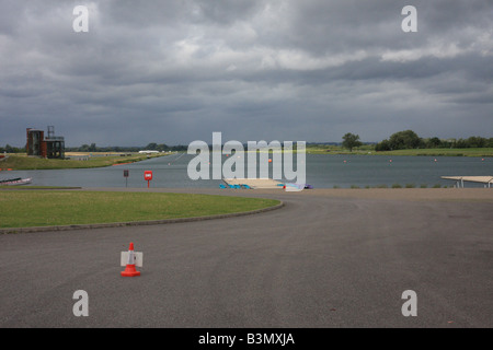 Dorney Lake, Eton College Centre d'Aviron avec le concours Lake utilisé comme un lieu pour les Jeux Olympiques de Londres 2012, Banque D'Images