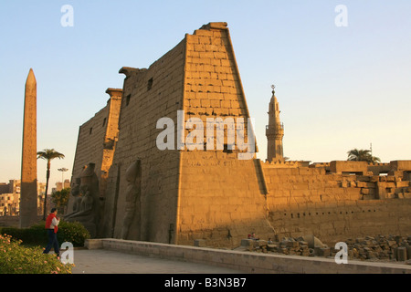 Egypte - temple de Louxor Banque D'Images