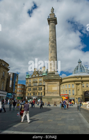 Grey's monument, Newcastle, Tyne et Wear, Angleterre. Banque D'Images