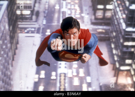 SUPERMAN 1978 Warner/Walter Salkind film avec Christopher Reeve Banque D'Images