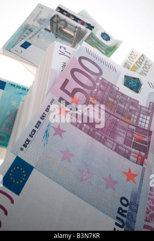 Les billets en euros, Close up Banque D'Images