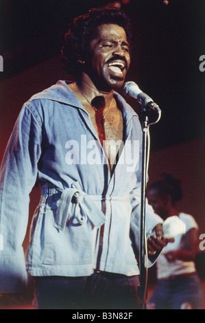 Nous JAMES BROWN Soul musicien en août 1976 Banque D'Images
