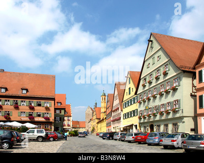 Deutschland, Bayern, Dinkelsbuehl, vieille ville de Dinkelsbuehl, Bavière, Allemagne Banque D'Images