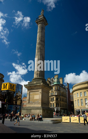 Grey's monument, Newcastle, Tyne et Wear, Angleterre. Banque D'Images