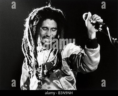 BOB MARLEY (1945-1981) musicien jamaïcain de reggae en 1978 Banque D'Images