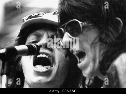 ROLLING STONES Mick Jagger et Keith Richards sur 1980 Banque D'Images