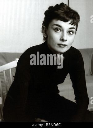 Septembre 1954 L'actrice Audrey Hepburn Banque D'Images