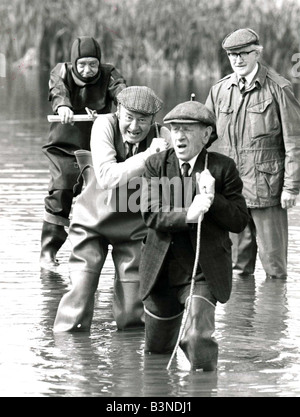 Last of the Summer Wine Programme tv Compo Clegg Foggy Bill Owen Brian Wilde Peter Sallis Septembre 1981 Mirrorpix Banque D'Images