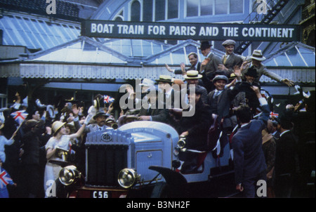 Les chariots de feu 1981 TCF/Allied Stars film. Ici les athlètes britanniques pour le congé des Olympiques de 1924 à Paris Banque D'Images