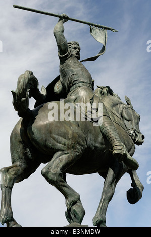 El Cid statue dans le Balboa Park, San Diego, California USA Banque D'Images