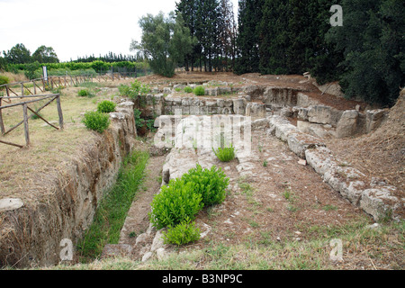 Ausgrabungsstaette der antiken Stadt Lokroi Epizephyrioi bei Locri, Porec, Italien Banque D'Images