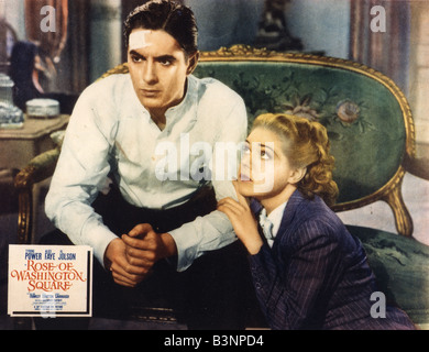 ROSE OF WASHINGTON SQUARE 1939 TCF film avec Tyrone Power et Alice Faye Banque D'Images