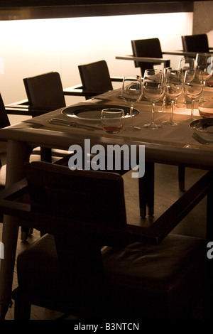 Restaurant contemporain à la mode 'Belga Queen', 32 rue de la Fosse aux Loups, Bruxelles Belgique Banque D'Images