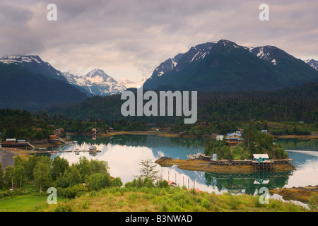 Près de la baie Kachemak flétan Cove Alaska Homer Banque D'Images