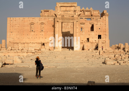 Temple de Bel dans le site antique de Palmyre, Syrie Banque D'Images