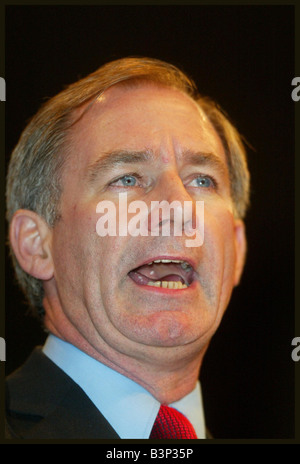 Le secrétaire d'État à la défense Geoff Hoon, discours à la conférence du parti travailliste à Bournemouth Octobre 2003 Banque D'Images