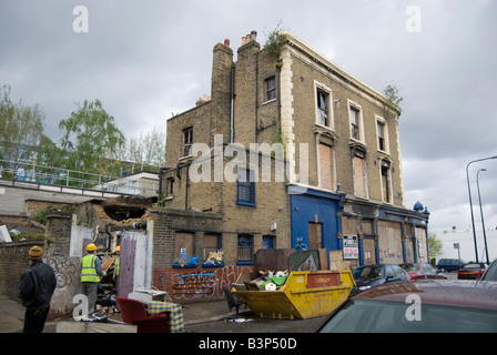 Pub à l'abandon en cours de réaménagement Banque D'Images