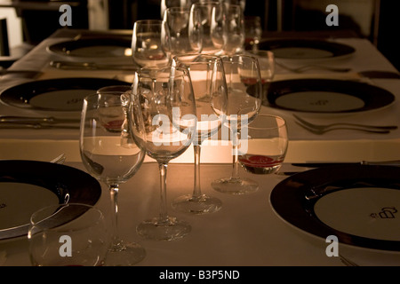 Restaurant contemporain à la mode 'Belga Queen', 32 rue de la Fosse aux Loups, Bruxelles Belgique Banque D'Images