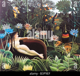 Le rêve d'Henri Rousseau 1910 Banque D'Images