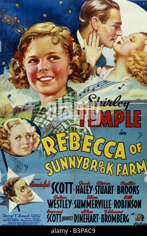 REBECCA OF SUNNYBROOK FARM affiche de 1938 TCF film avec Shirley Temple Banque D'Images