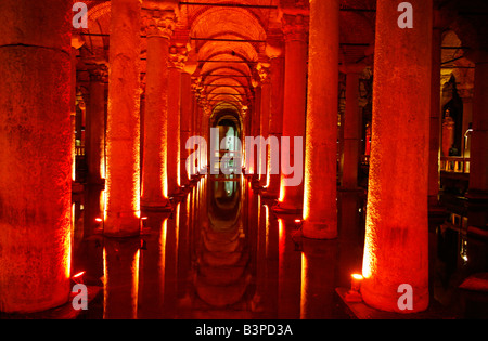 Mai 2008 - la Citerne Basilique Istanbul Turquie Banque D'Images