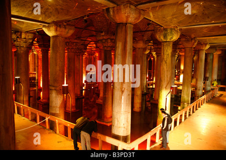 Mai 2008 - la Citerne Basilique Istanbul Turquie Banque D'Images