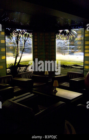 Restaurant contemporain à la mode 'Belga Queen', 32 rue de la Fosse aux Loups, Bruxelles Belgique Banque D'Images