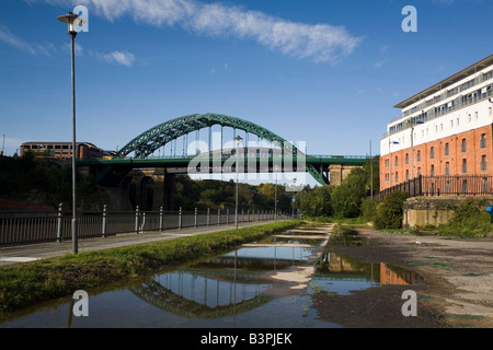 Pont de Wearmouth à Sunderland, en Angleterre. Le pont a été ouvert en 1929. Banque D'Images