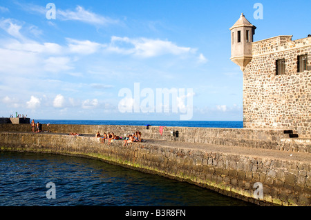 Bateria de la Santa Barbara, Puerto de la Cruz, Tenerife, Iles Canaries, Espagne Banque D'Images