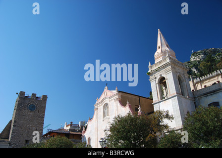 Église de San Giuseppe à Taormine Sicile Banque D'Images