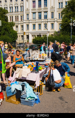 Hietalahti brocante dans le centre d'Helsinki Finlande Europe Banque D'Images